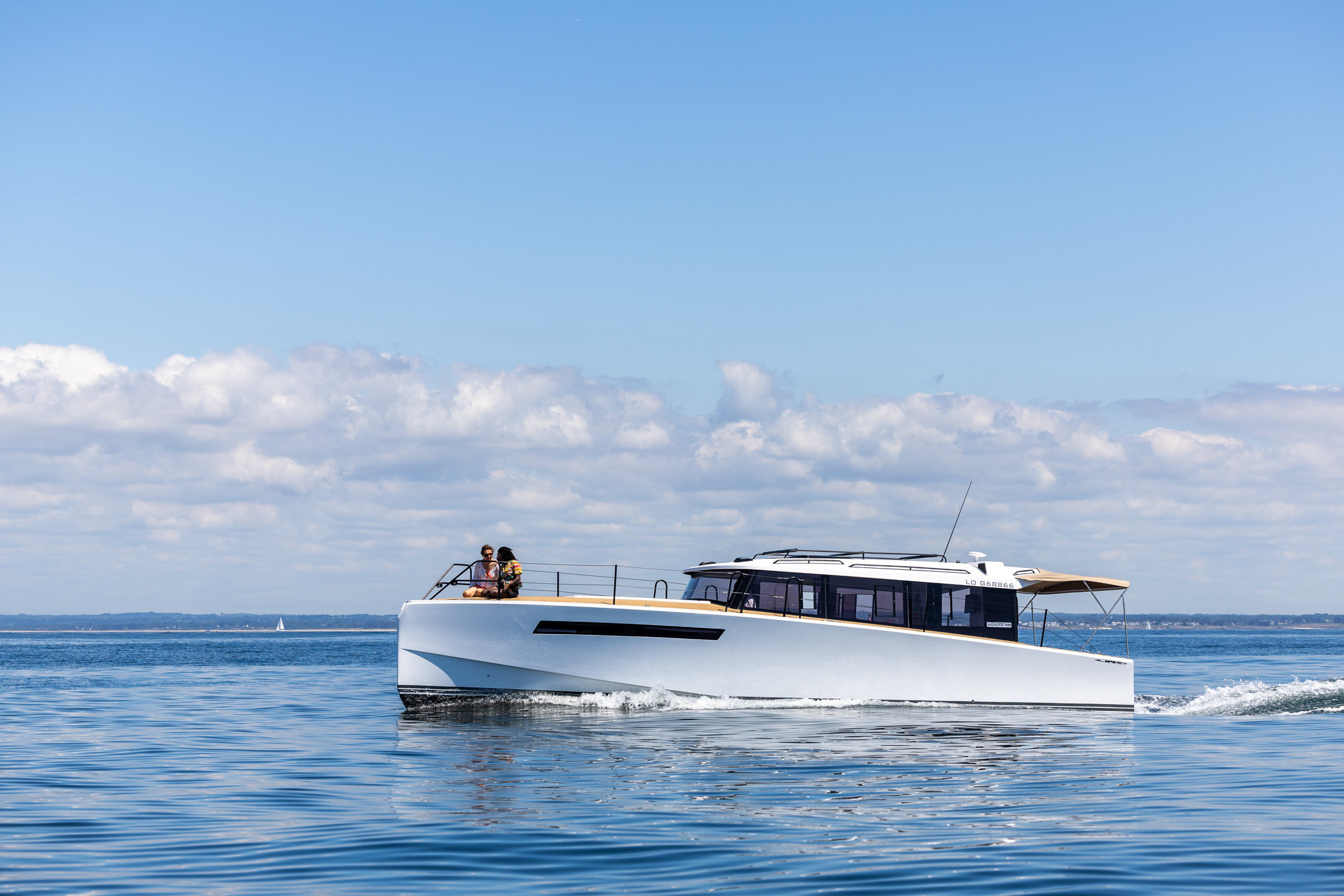 Le nouveau Nomad 40 du chantier JKP Composites, Bretagne sud, le 25 juin 2024, Photo © Jean-Marie LIOT