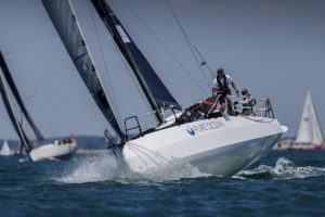 Le JPK 1050 "Solenn" sur le départ de la RORC Cowes Dinard St Malo 2025