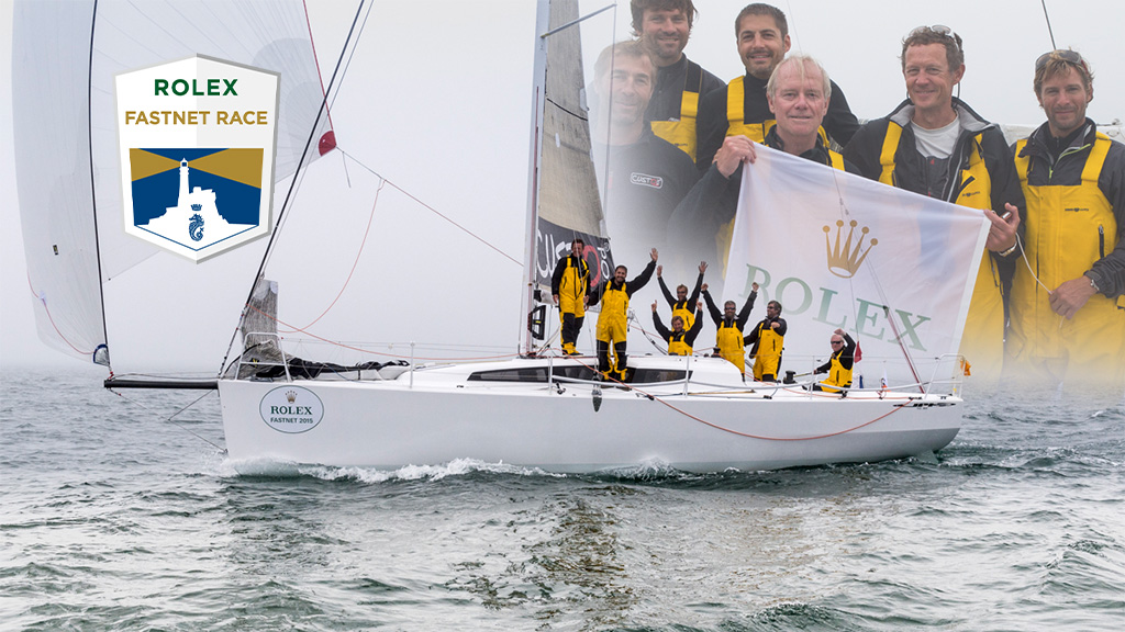Montage de la victoire overall du JPK 1080 sur la Rolex Fastnet Race en 2015