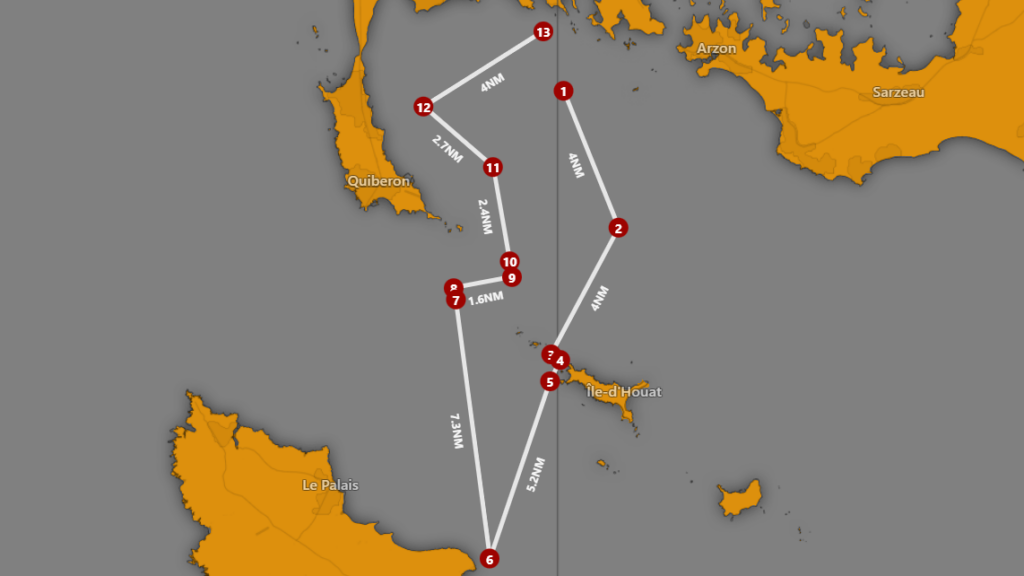 Parcours du Spi Ouest France le samedi