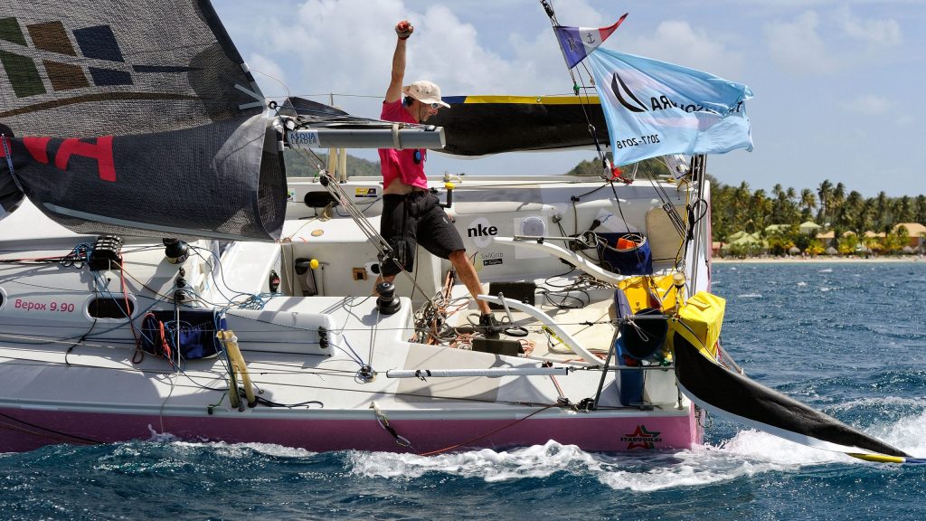 Alex Ozon vainqueur de la Transquadra 2017-2018 sur son Bepox 990 rose